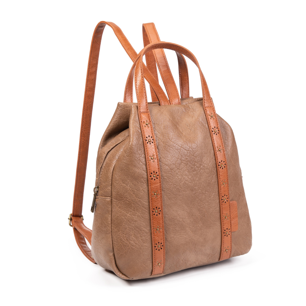 Mochila Antirrobo SaraBag Apricot – Polipiel Vegana y Estilo Urbano