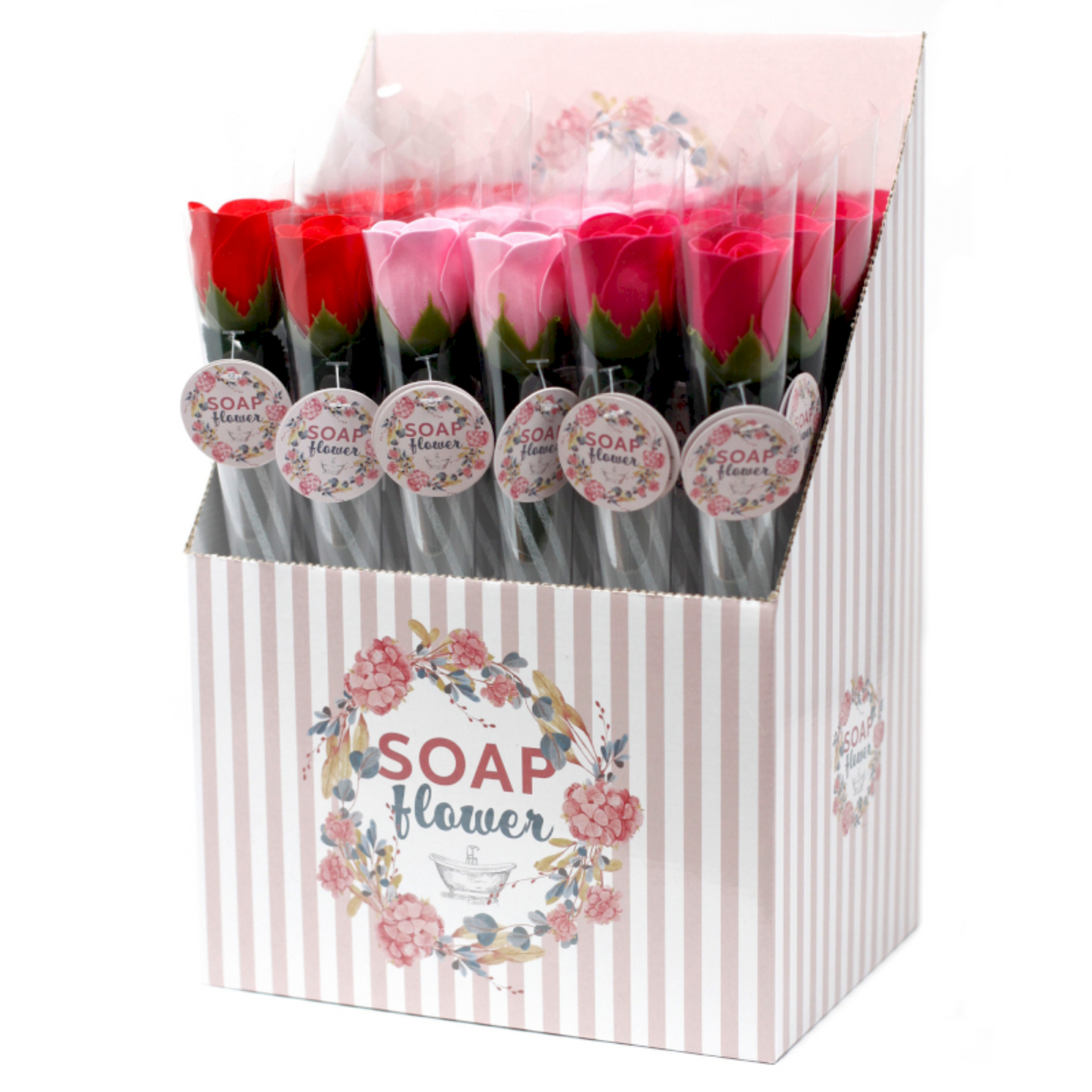 Caja de Flores de Jabón – Mini Flores Surtidas (x12)