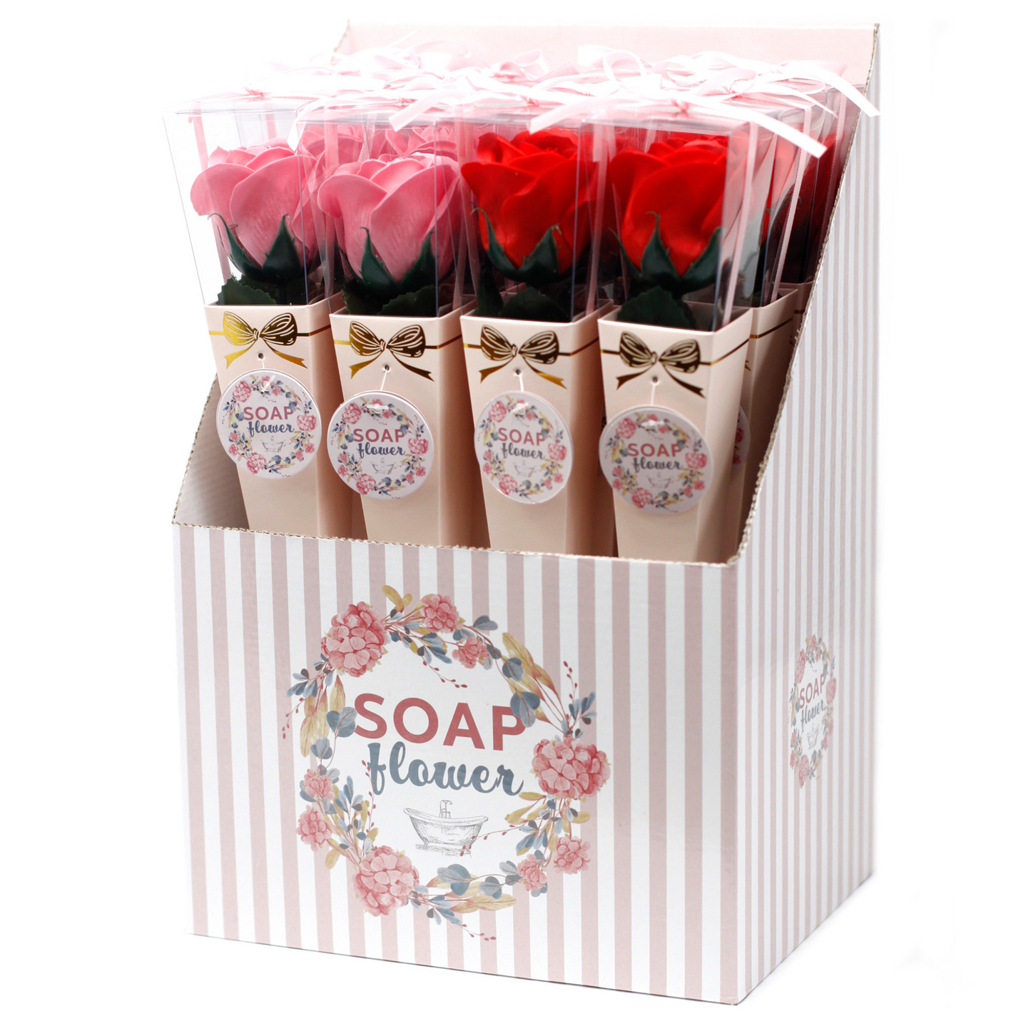 Caja de Flores de Jabón – Mini Flores Surtidas (x12)