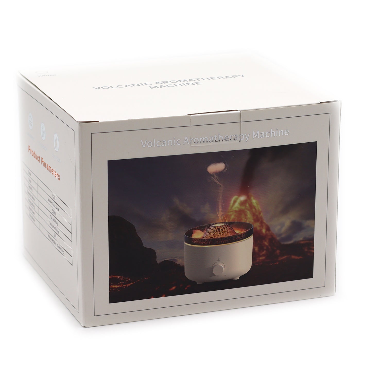 Difusor de Aroma Efecto Volcán Grande con Luz Ambiental – Dos Colores