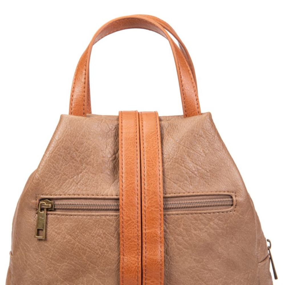 Mochila Antirrobo SaraBag Apricot – Polipiel Vegana y Estilo Urbano