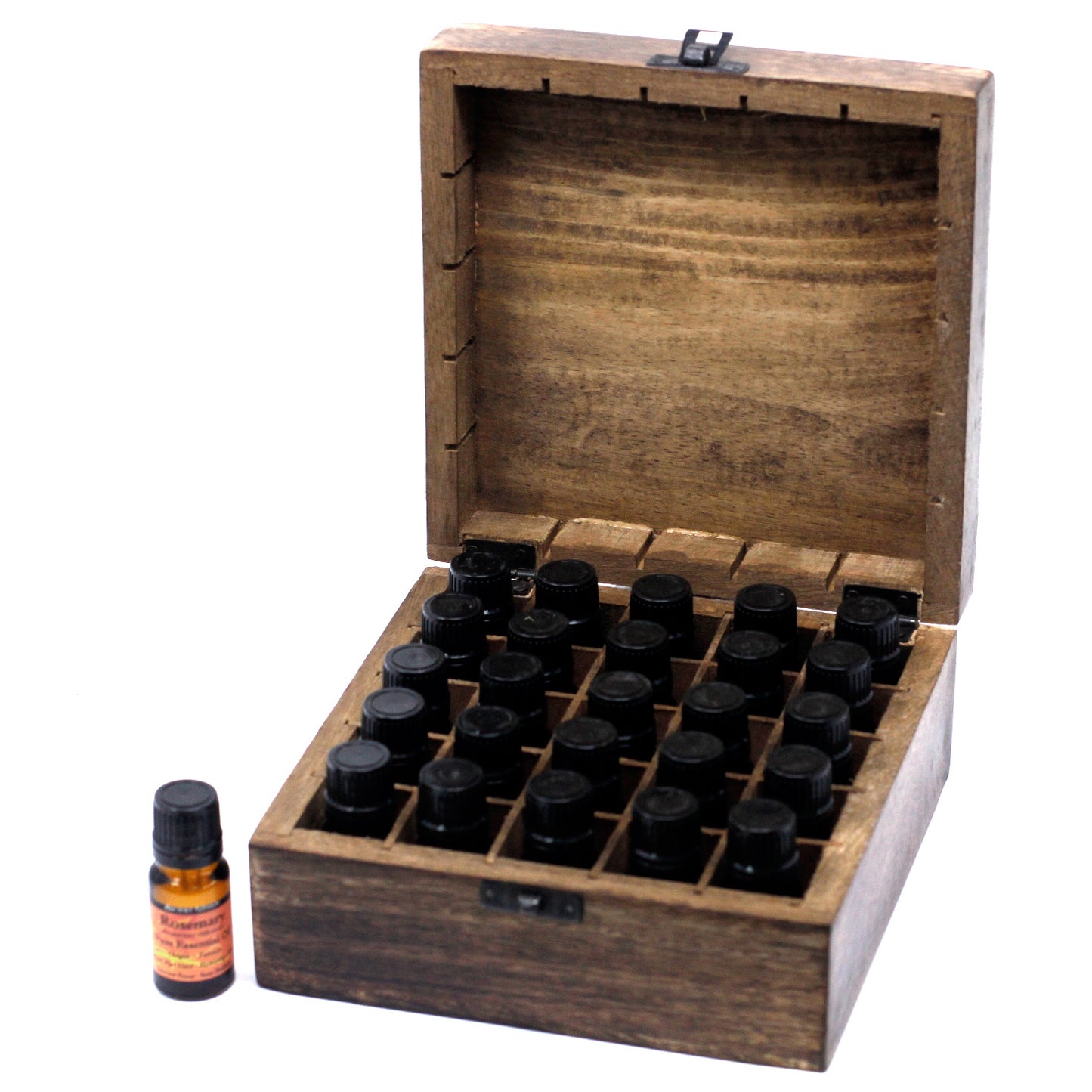 Caja de Aromaterapia de Madera (capacidad para 25)