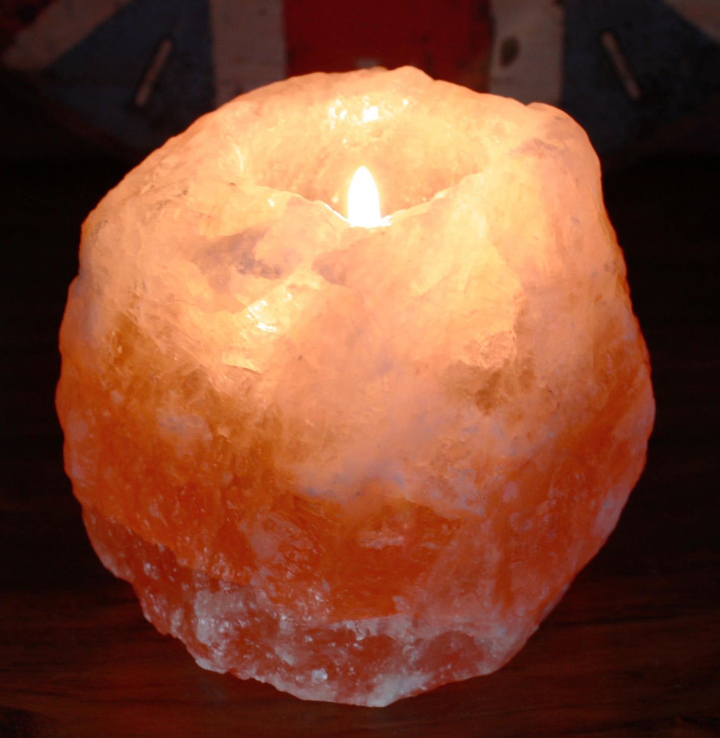 Portavelas de Sal del Himalaya Natural – 0,8 kg