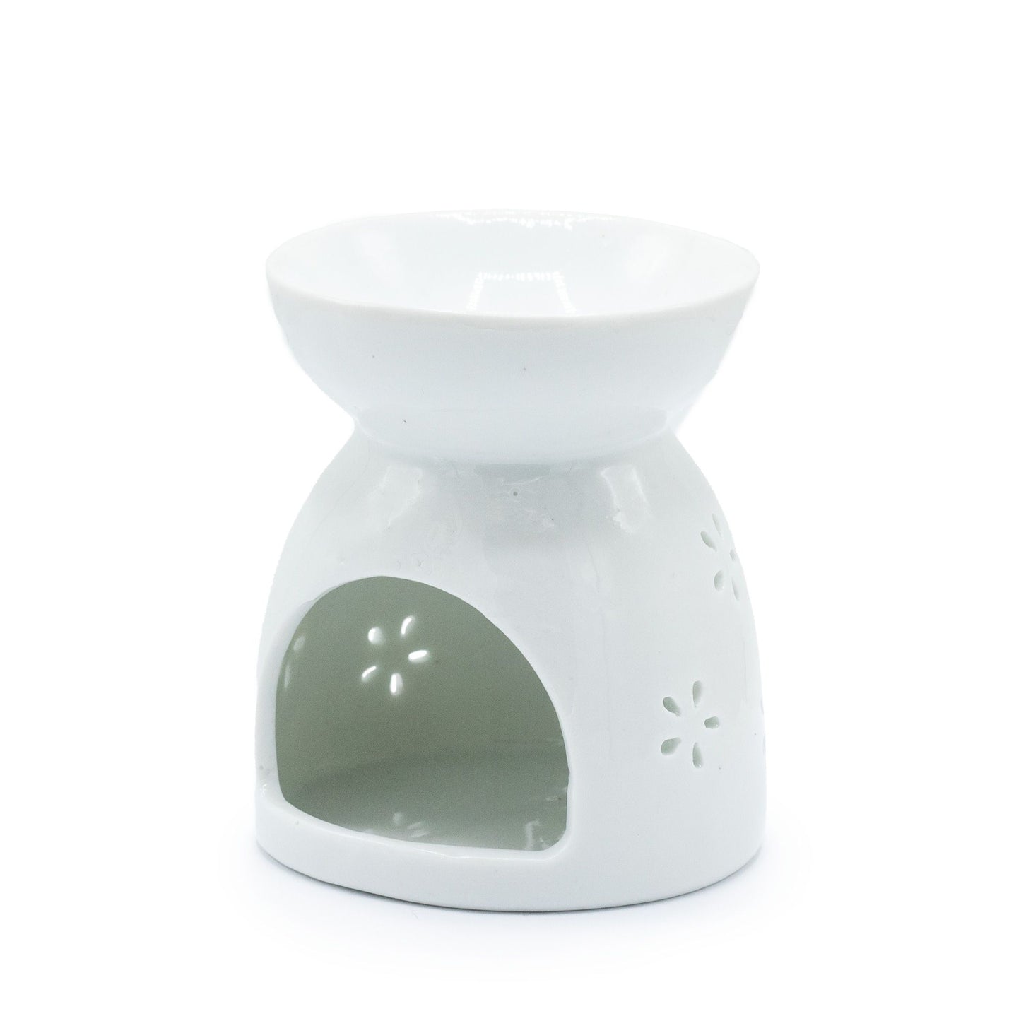 Quemador de Aceite Buda Blanco – Cerámica