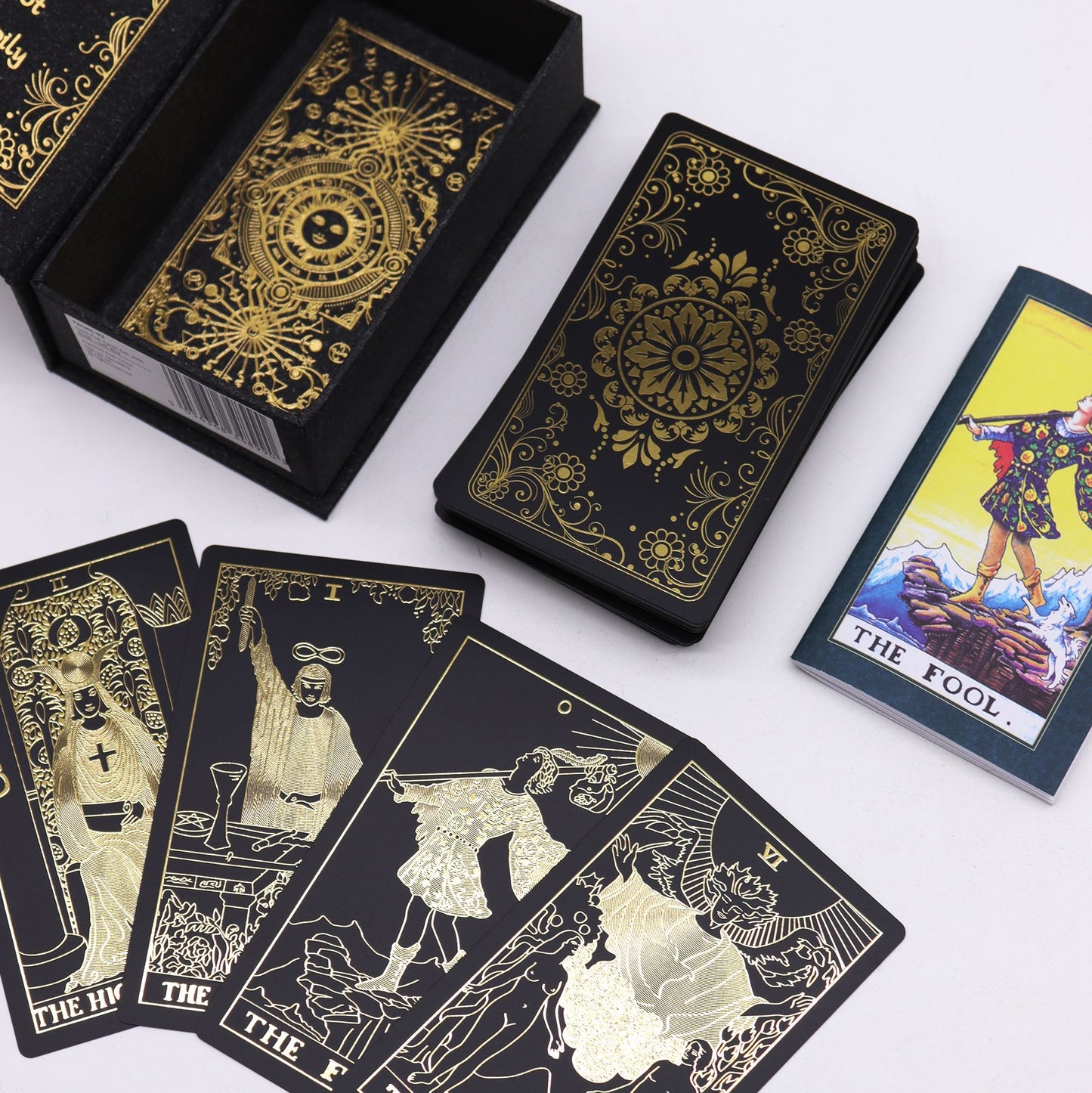Tarot Dorado con Libro – Caja de Regalo