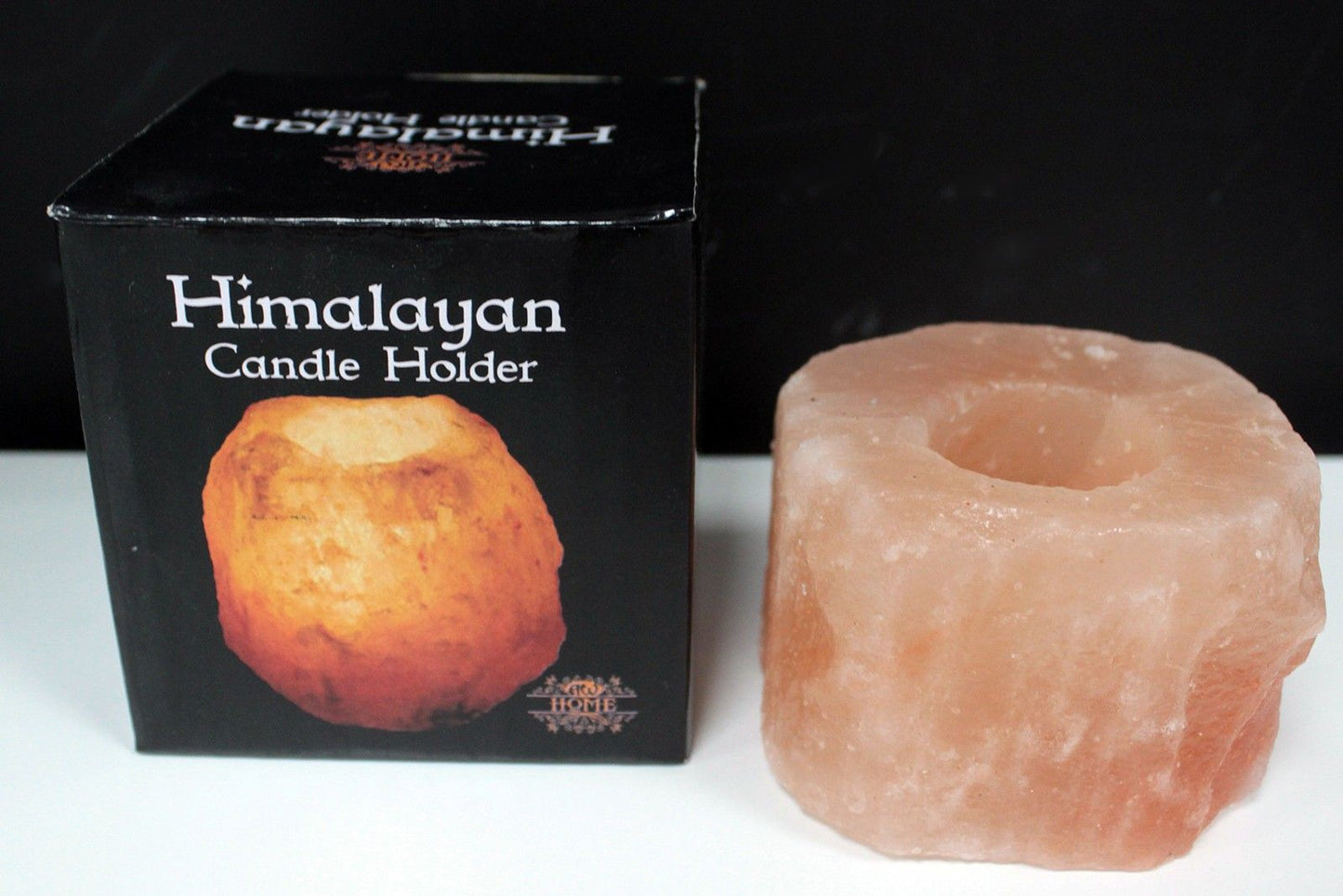 Portavelas de Sal del Himalaya Natural – 0,8 kg