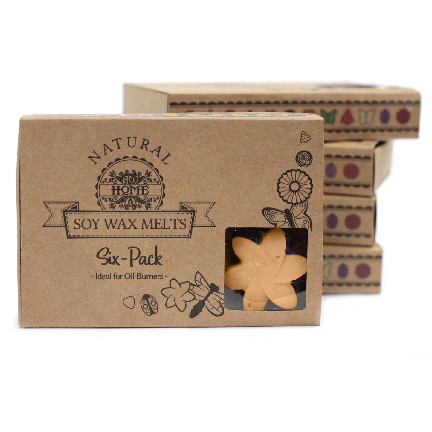 Caja de 6 ceras de soja aromáticas Jazmín – Aroma floral intenso