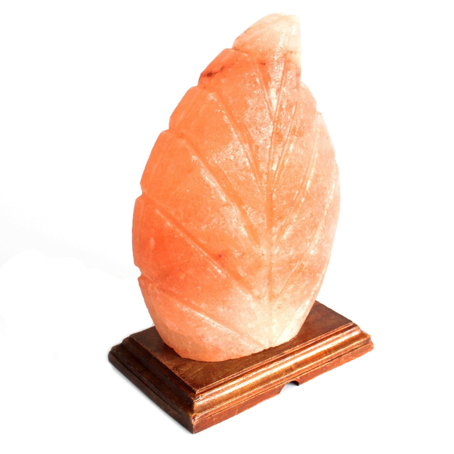 Lámpara de Sal Natural del Himalaya en Forma de Hoja – 2,5 kg