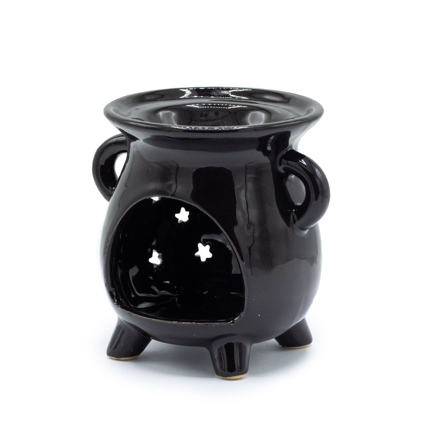 Quemador de Aceite Negro – Caldero Luna y Estrellas