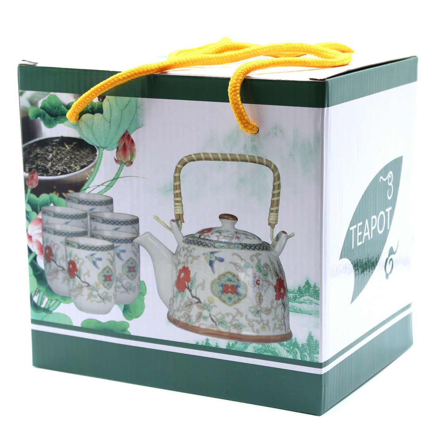 Set de tetera Piedra Oriental con tazas