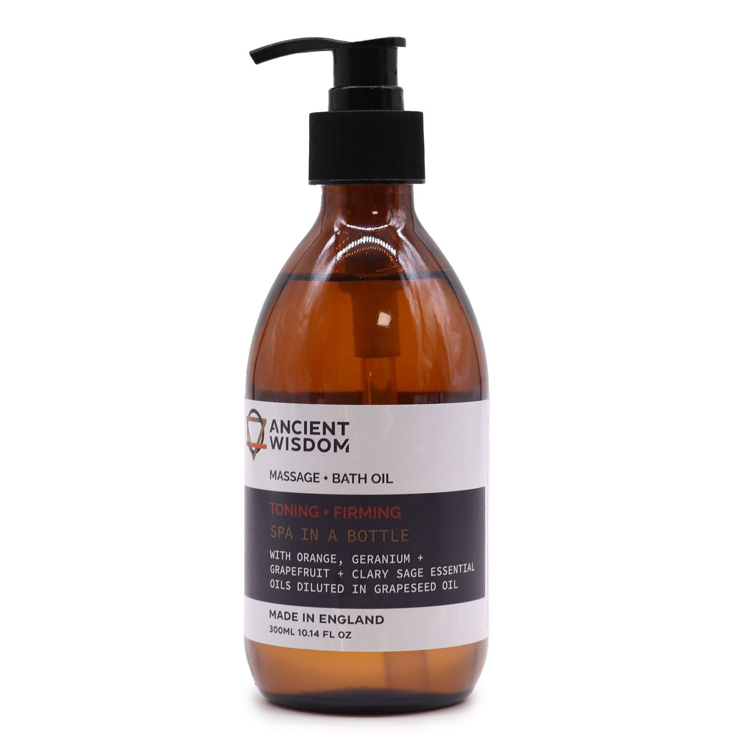 Aceite de Masaje y Baño de Aromaterapia – Naranja, Pomelo y Salvia Esclarea 300 ml