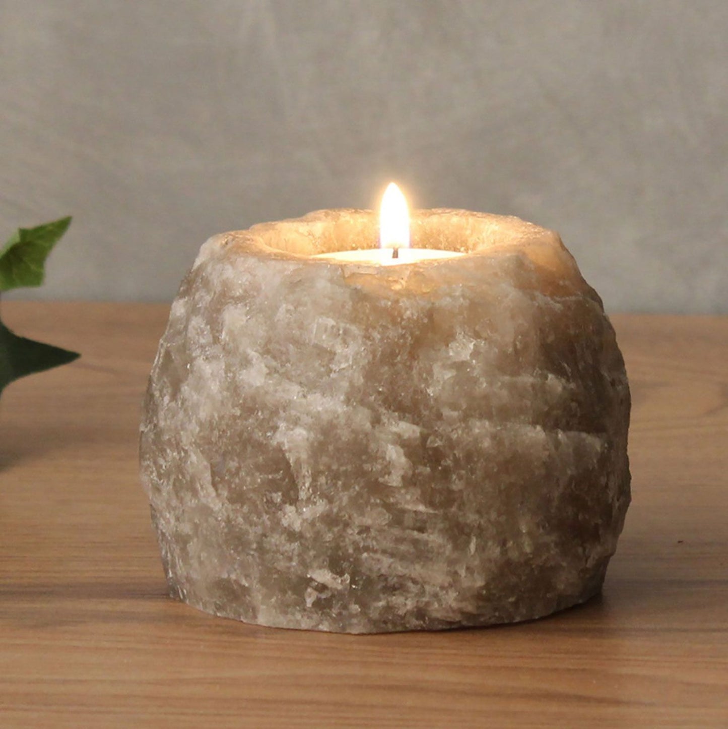 Portavelas de Sal Gris Natural – 500 a 800 g