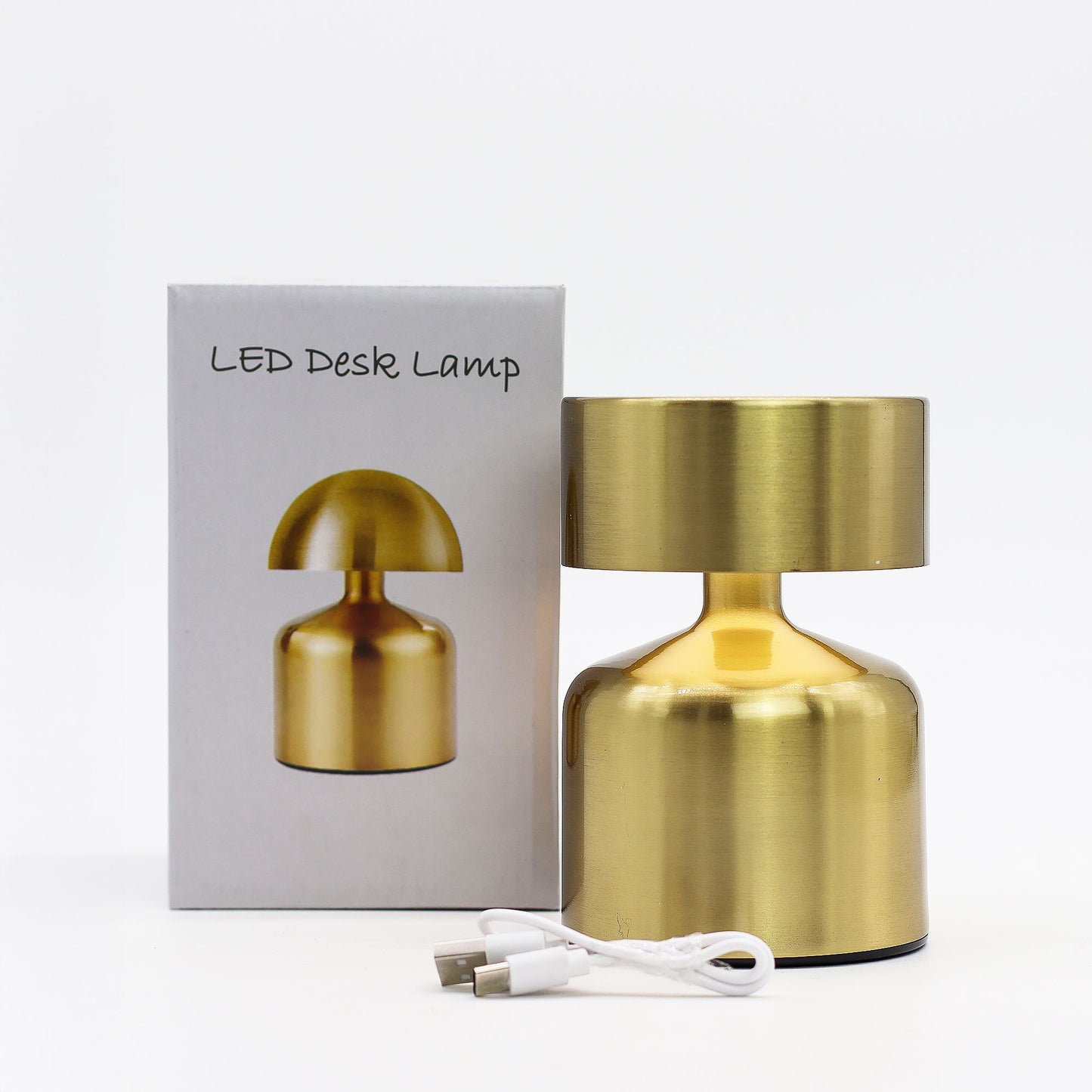 Lámpara Táctil Recargable – Diseño Hongo Bronce USB