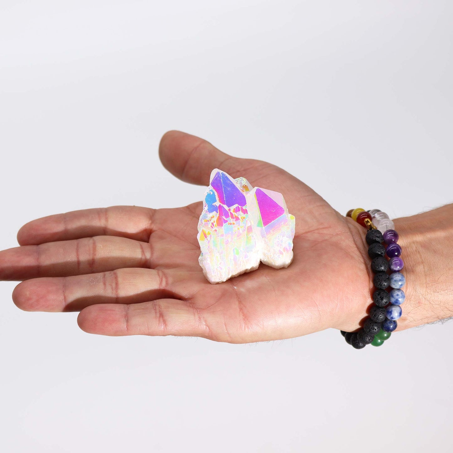 Angel Aura Quartz – Reflection of Celestial Light and Energy (approx 100-150gm 7-10cm)