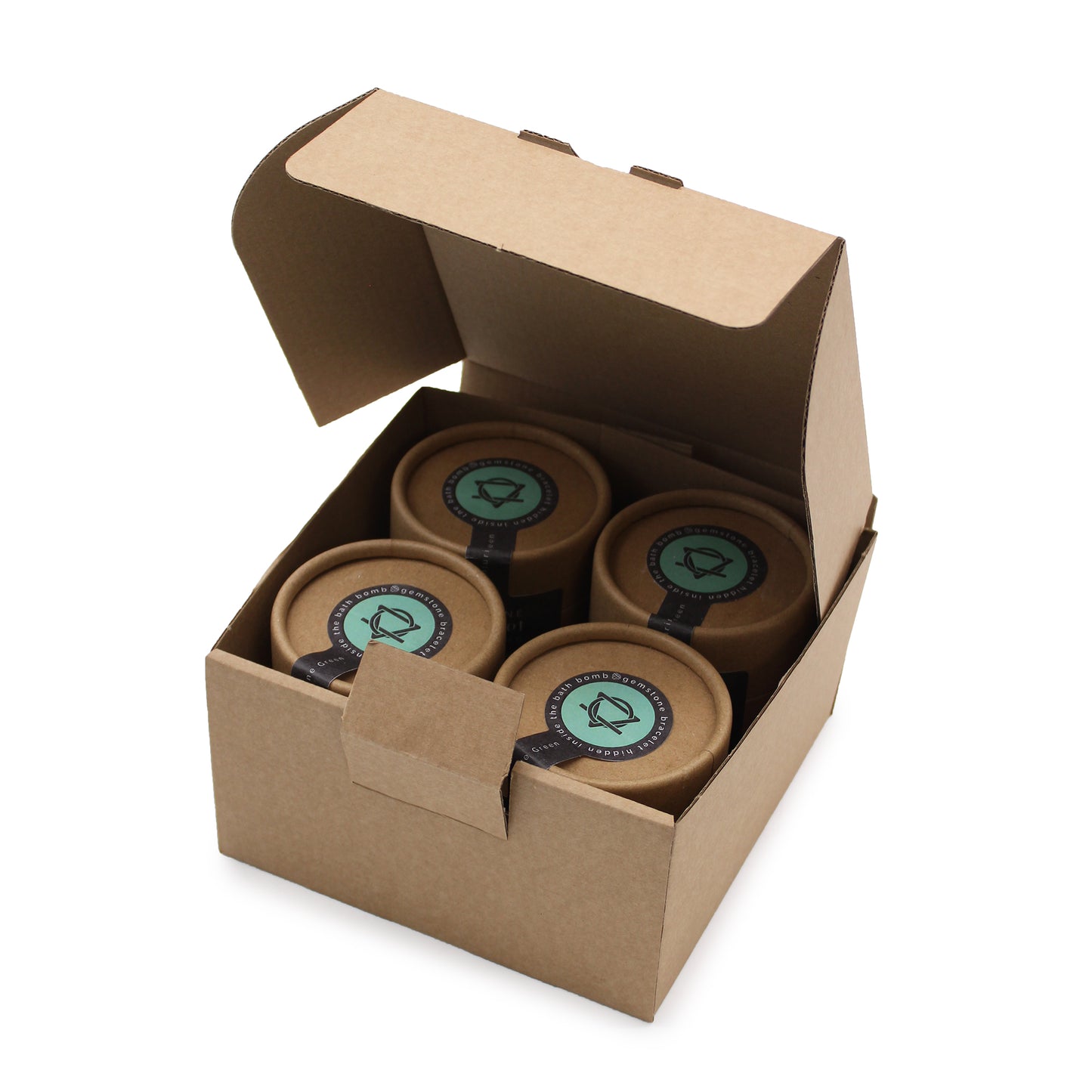 Bomba de baño con pulsera de aventurina verde