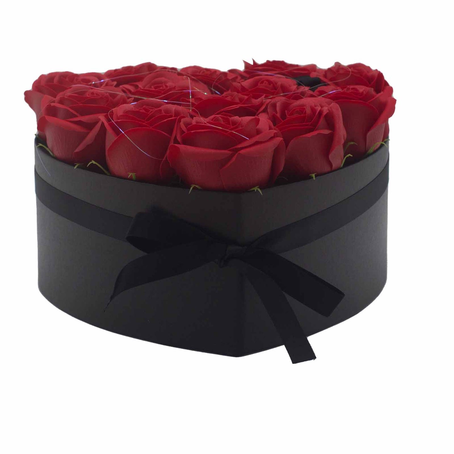 Caja de Regalo - Flor de Jabón 13 Rosas Rojas - Corazón