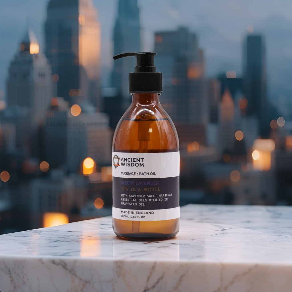 Aceite de Masaje y Baño de Aromaterapia – Lavanda y Mejorana Dulce 300 ml