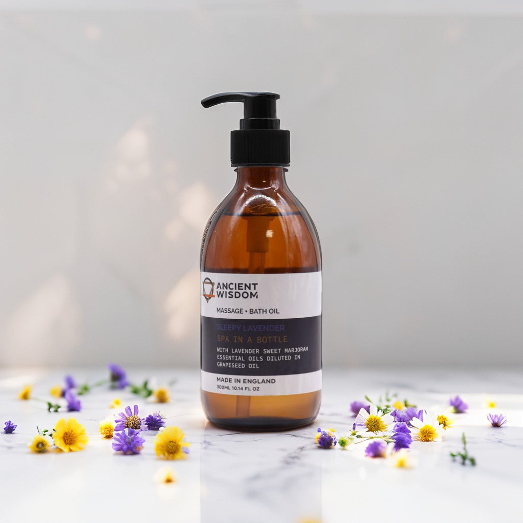Aceite de Masaje y Baño de Aromaterapia – Lavanda y Mejorana Dulce 300 ml