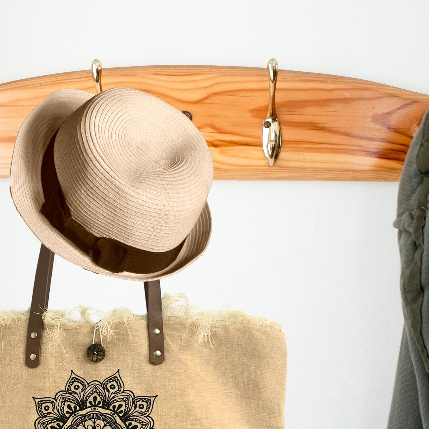 Bolso Boho de Lienzo de Algodón con Asas – Flor de la Vida Circular