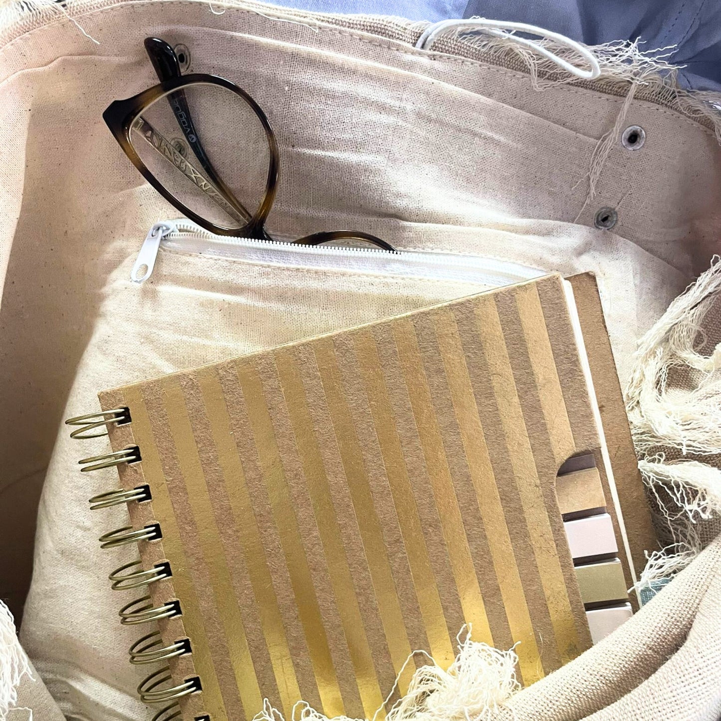 Bolso Boho de Lienzo de Algodón con Asas – Diseño Buda