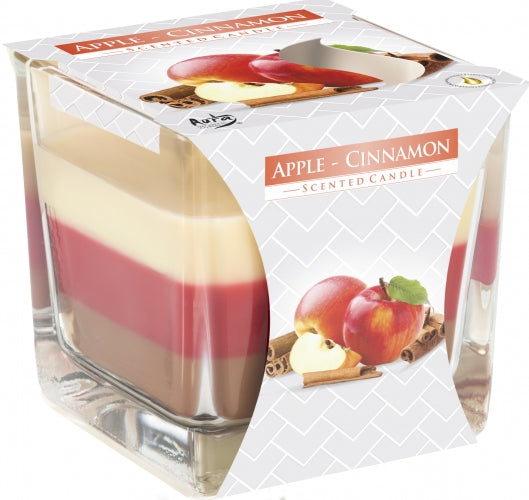 Vela de Arcoíris en Tarro – Manzana y Canela