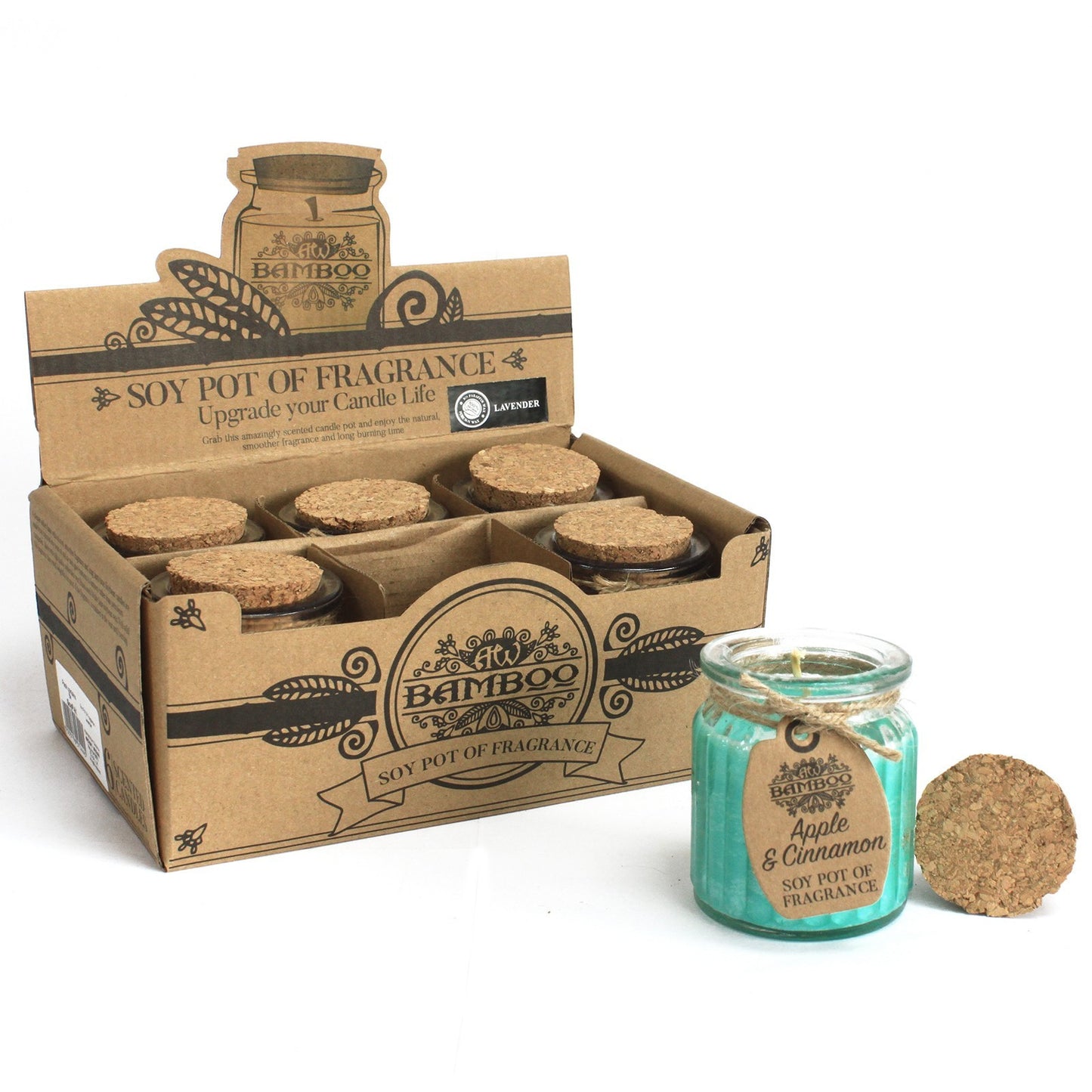 Vela de Cera de Soja - Manzana y Canela