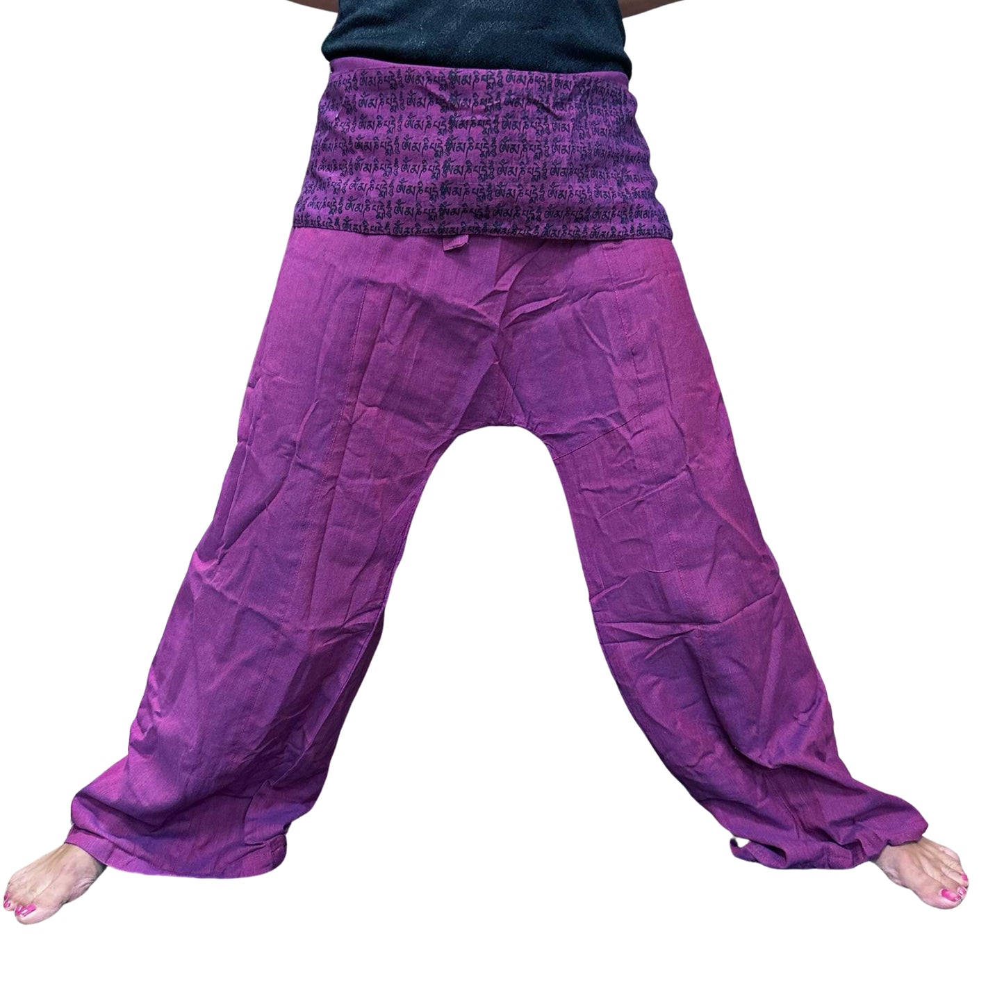 Pantalones Thai Mandala Morado – Yoga, Meditación y Estilo Bohemio