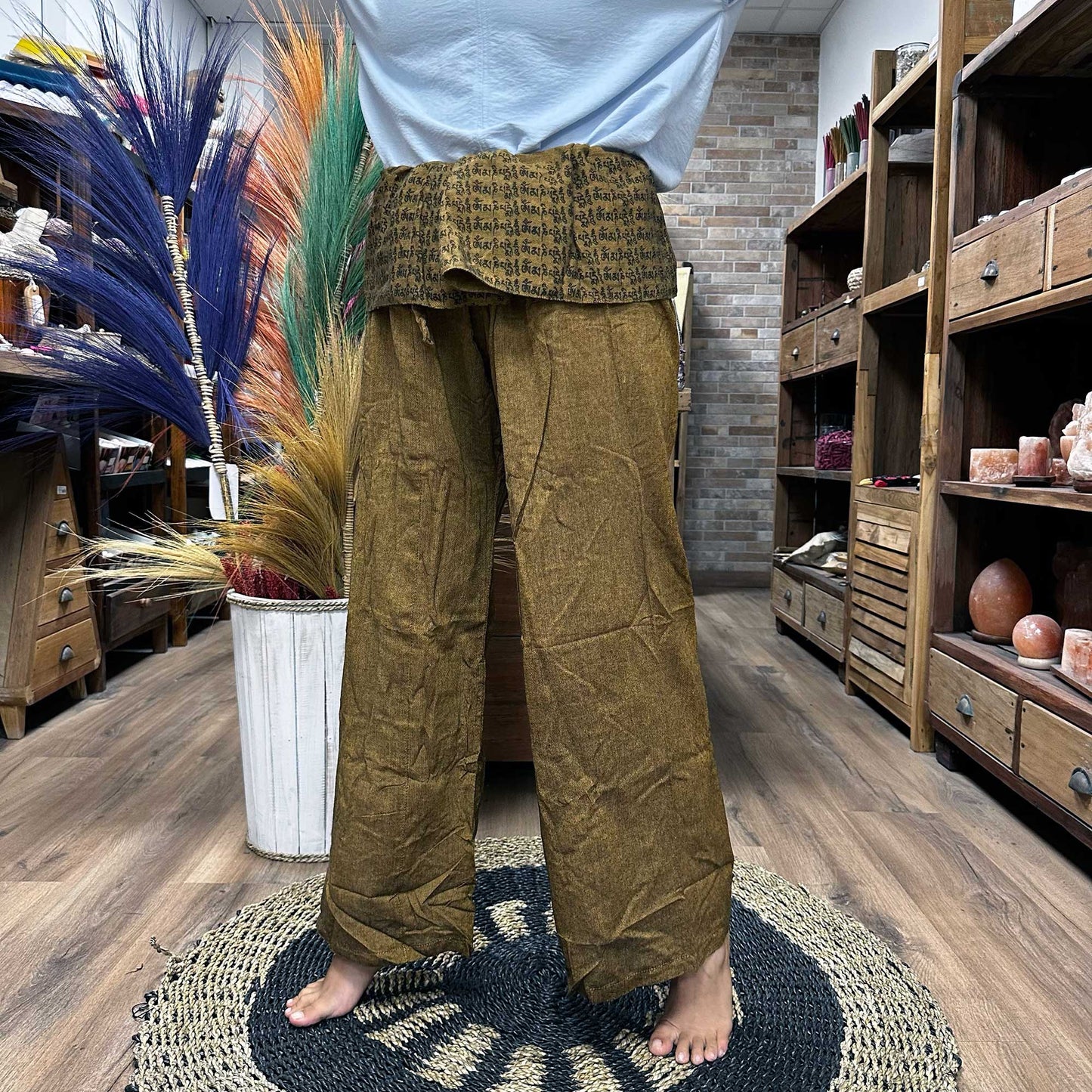 Pantalones Thai Mandala Naranja