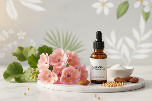 Aceite de geranio: usos en cosmética y perfumería casera