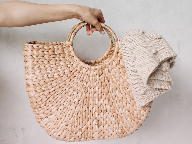 Bolso rafia natural