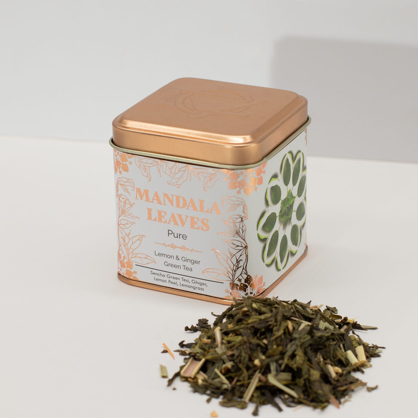 Té verde orgánico con limón y jengibre – mezcla refrescante y especiada – 50 g