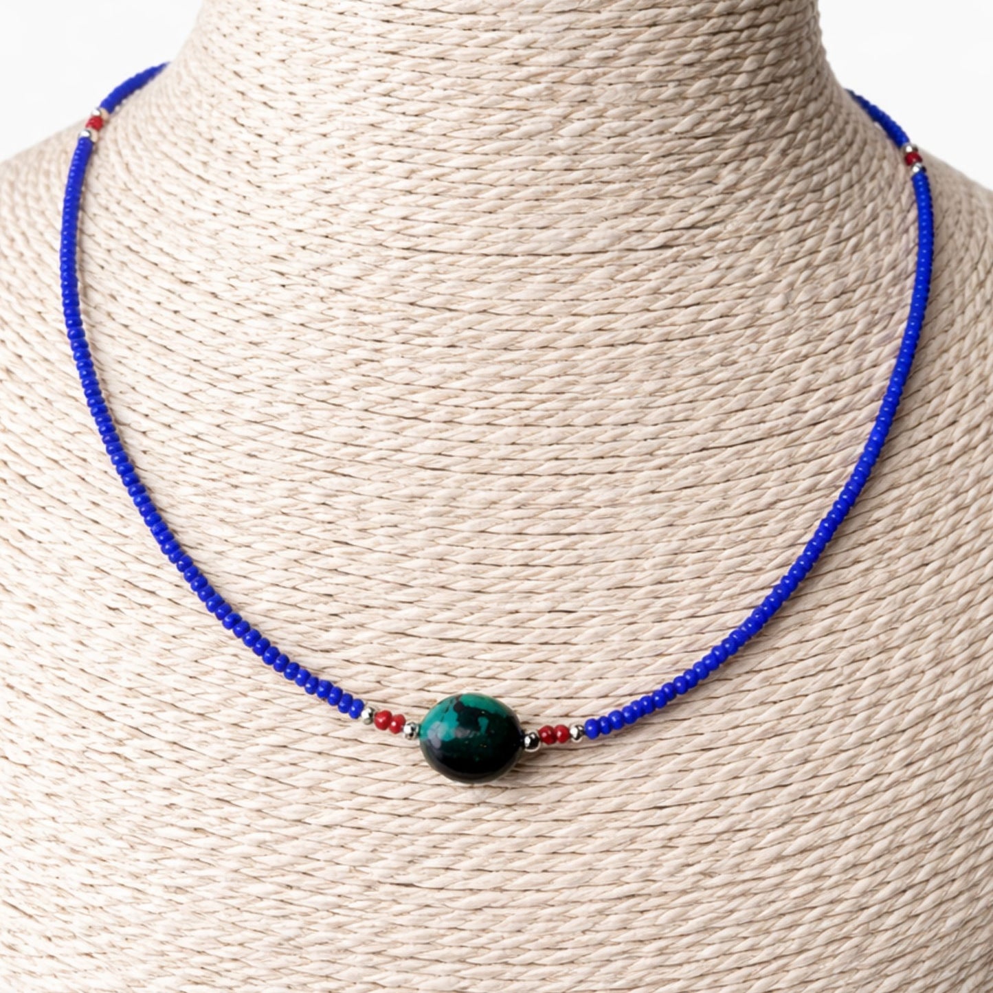 Collar Lapislázuli y Turquesa 42 cm