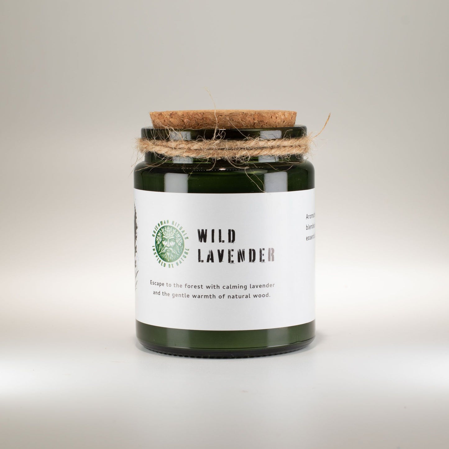 Vela de Soja Woodwick Greenman Lavanda Silvestre