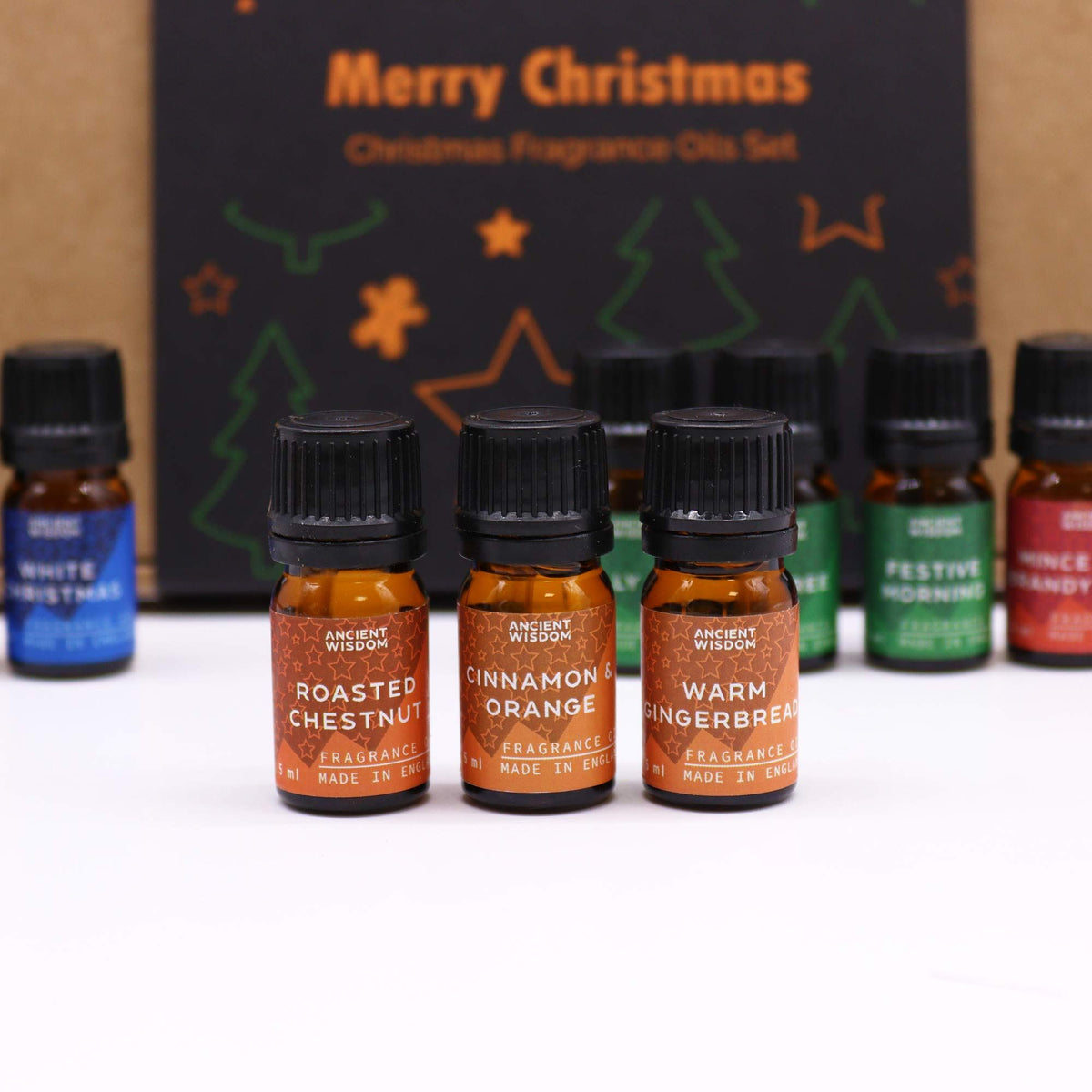 Set de 12 Aceites Aromáticos de Navidad – Delicias Festivas