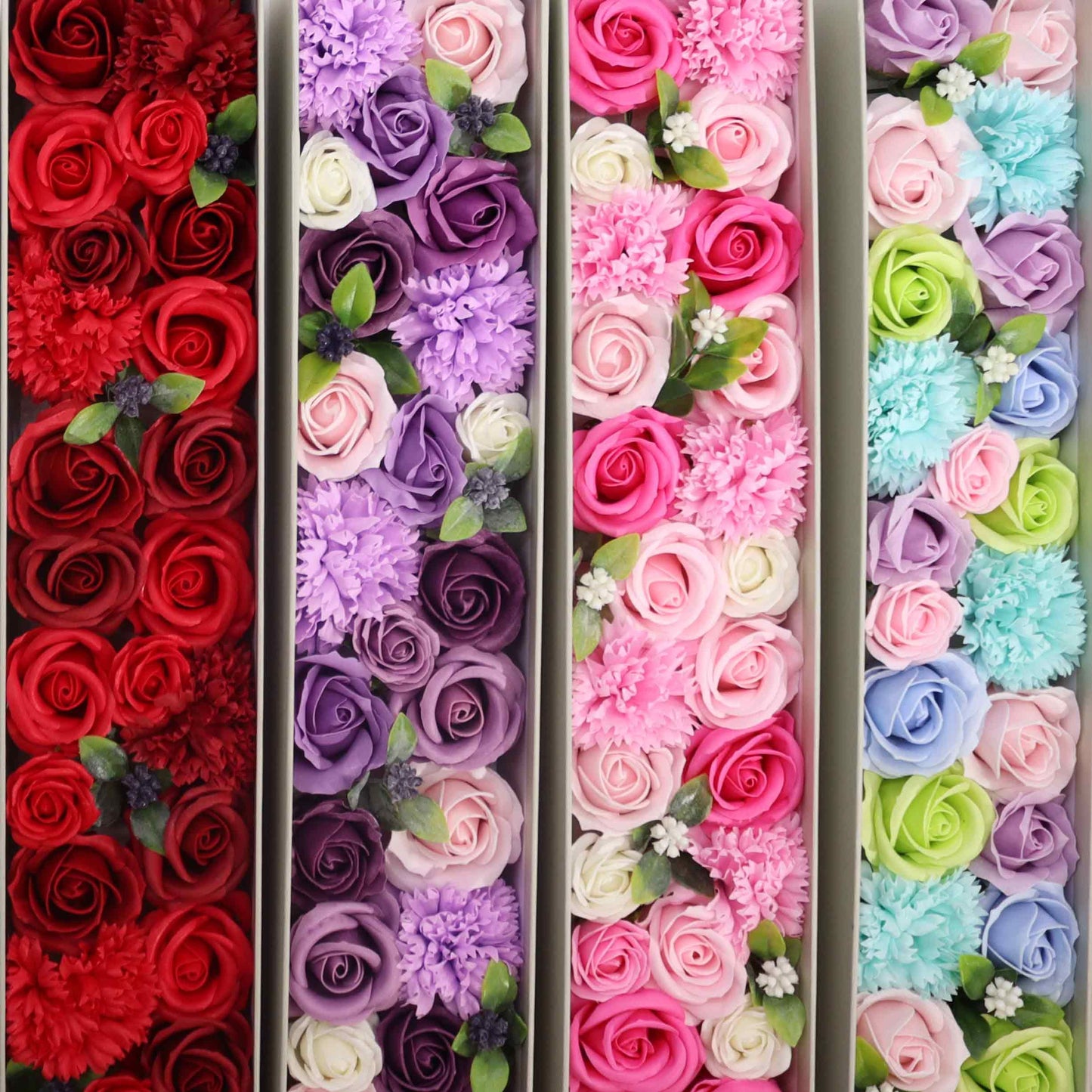Caja Extra Larga Rosas de Jabón Bebé