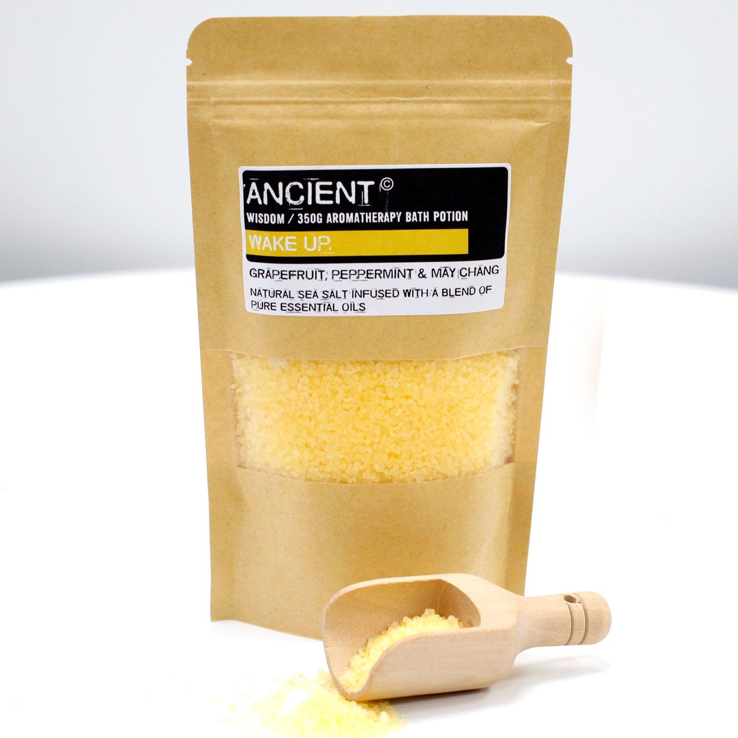 Sales de Baño Aromaterapia 350 g – Despiértate con Menta, Cítricos y Litsea Cubeba