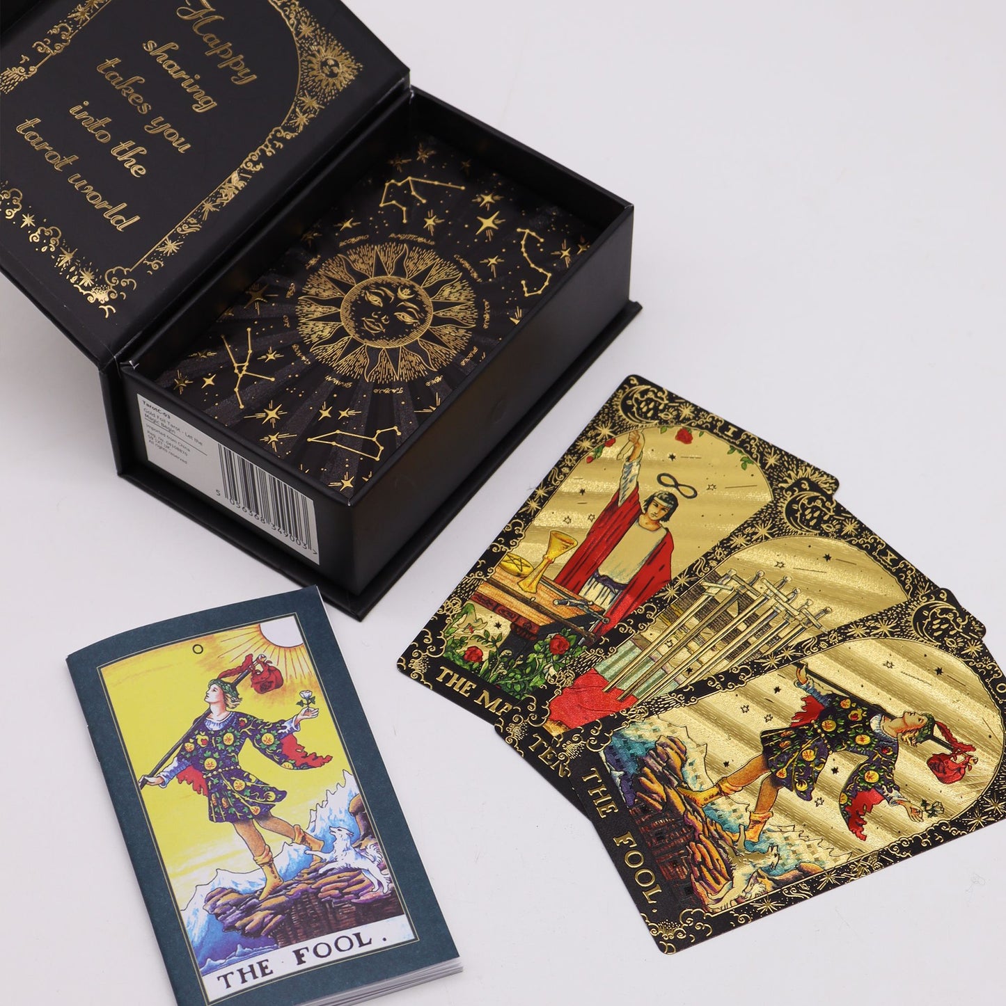 Tarot Hoja Dorada – Baraja con guía y caja de regalo