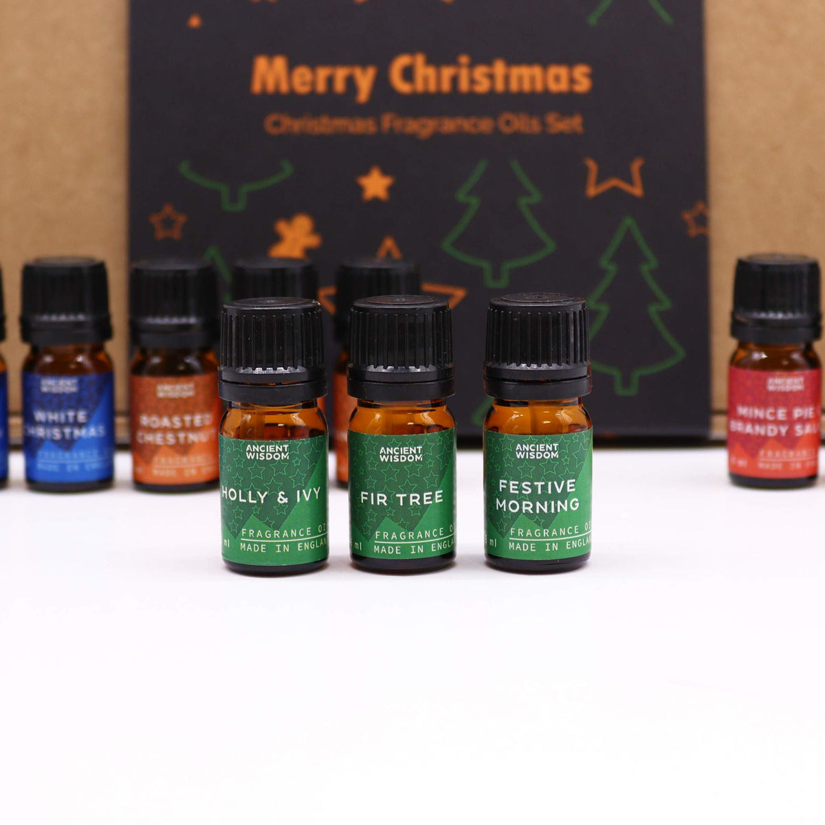 Set de 12 Aceites Aromáticos de Navidad – Delicias Festivas