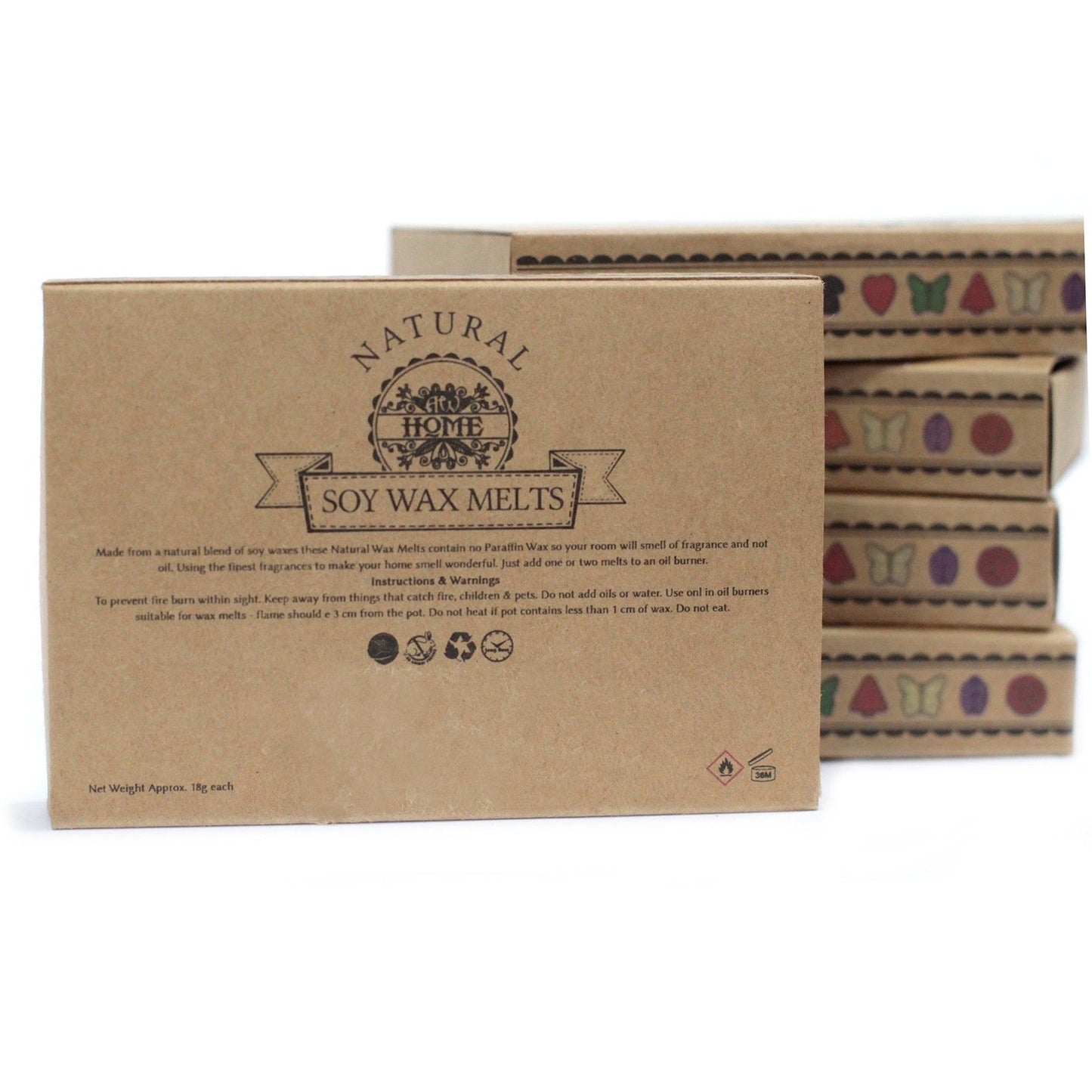 Caja de 6 Ceras de Soja – Nuez Moscada y Vainilla