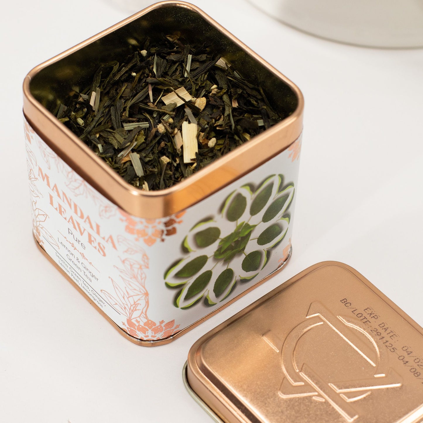Té verde orgánico con limón y jengibre – mezcla refrescante y especiada – 50 g