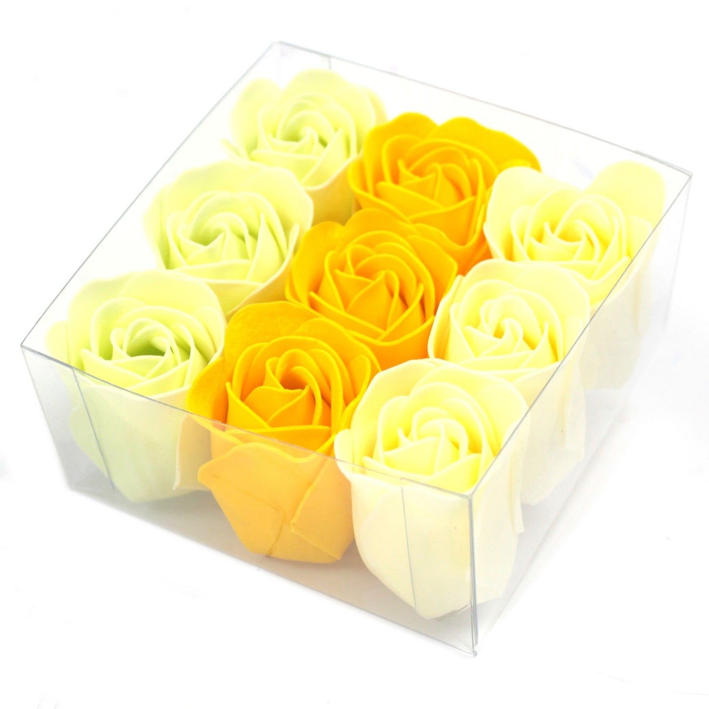 Set de 9 flores de jabón – Rosas melocotón