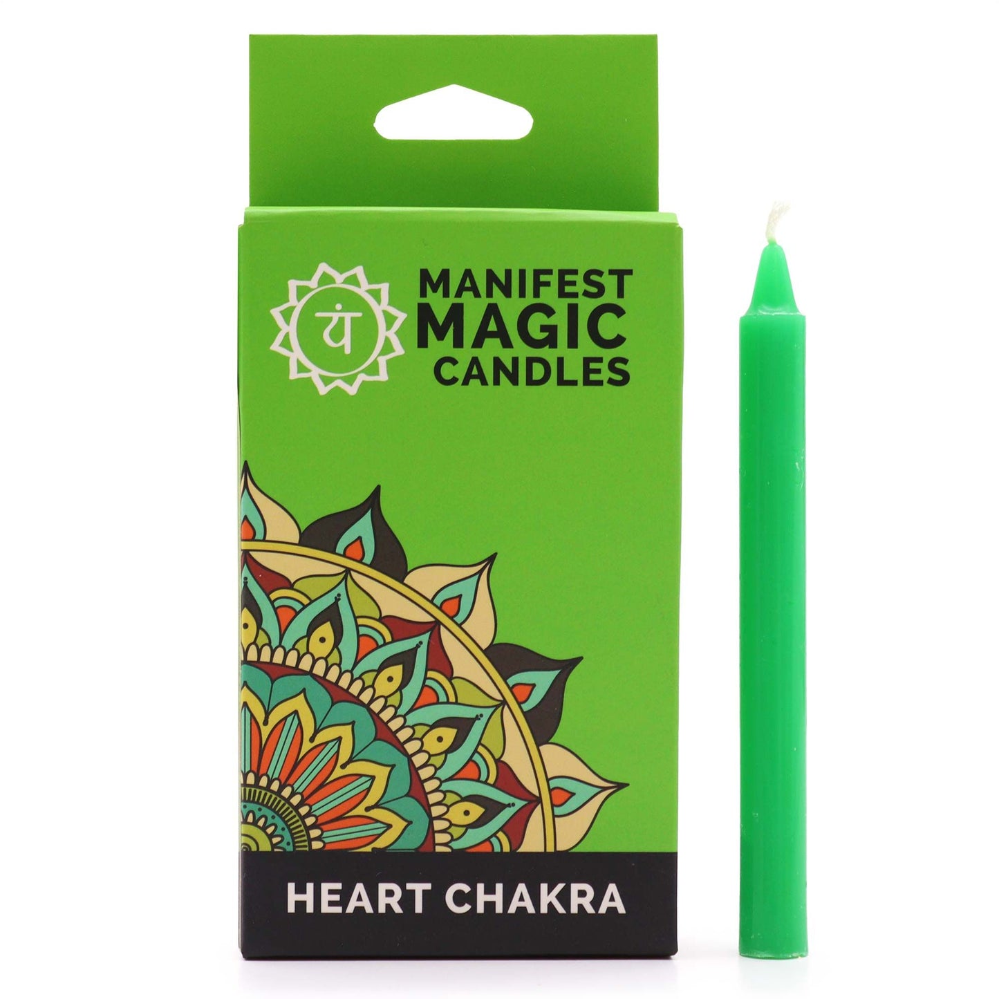 Velas Manifest Verdes de Soja – Pack de 12 | Chakra Corazón