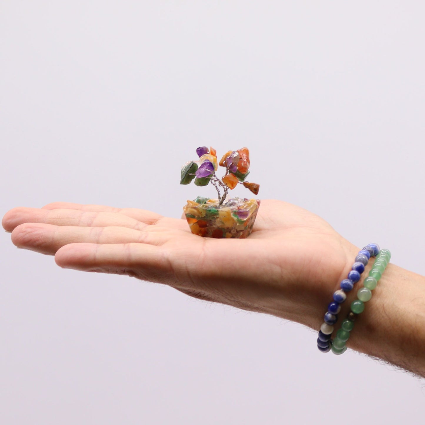 Mini árbol de piedras mixtas