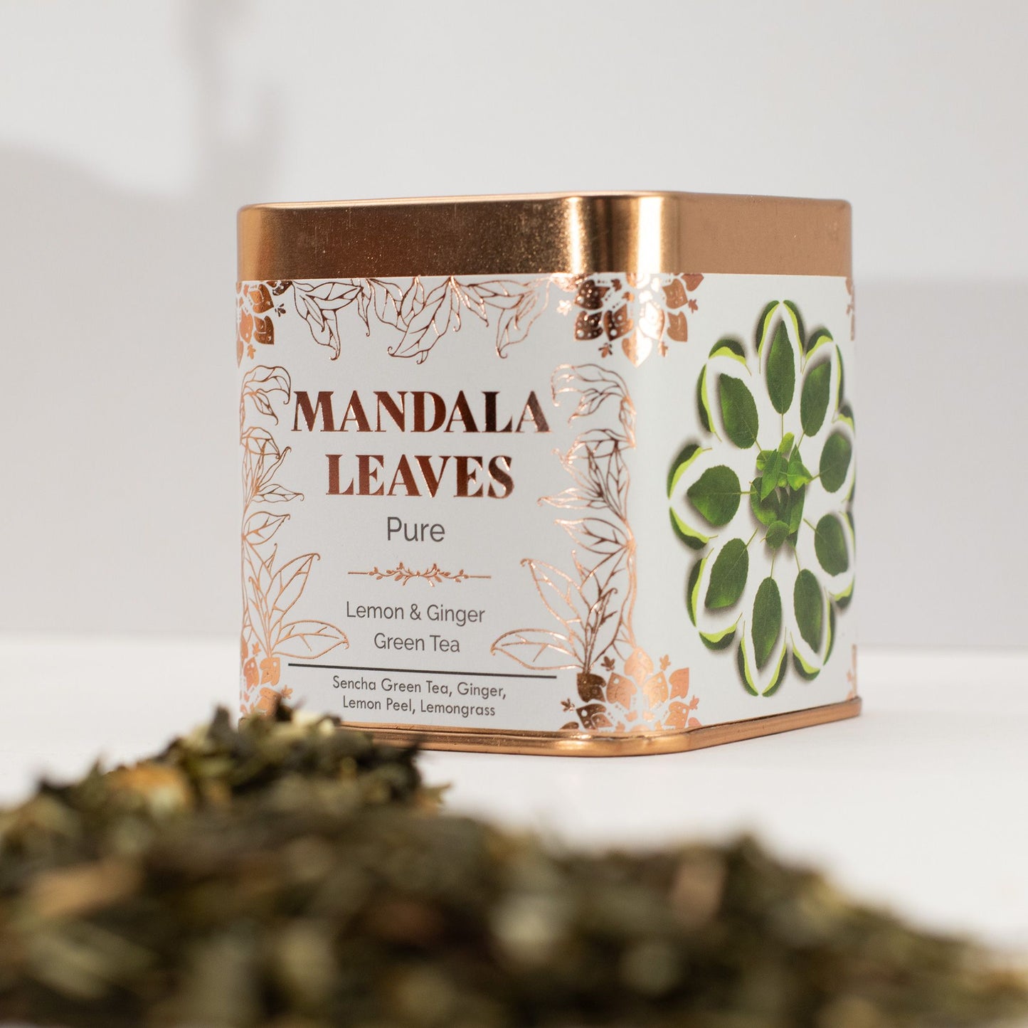 Té verde orgánico con limón y jengibre – mezcla refrescante y especiada – 50 g