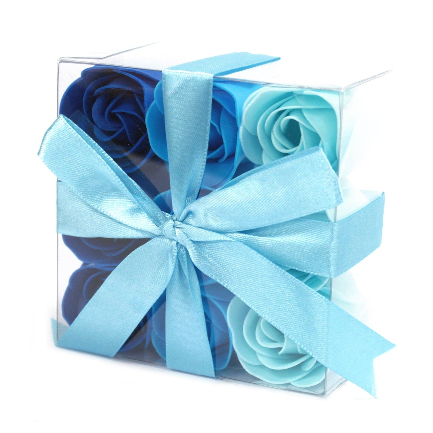 Set de 9 flores de jabón – Rosas azules
