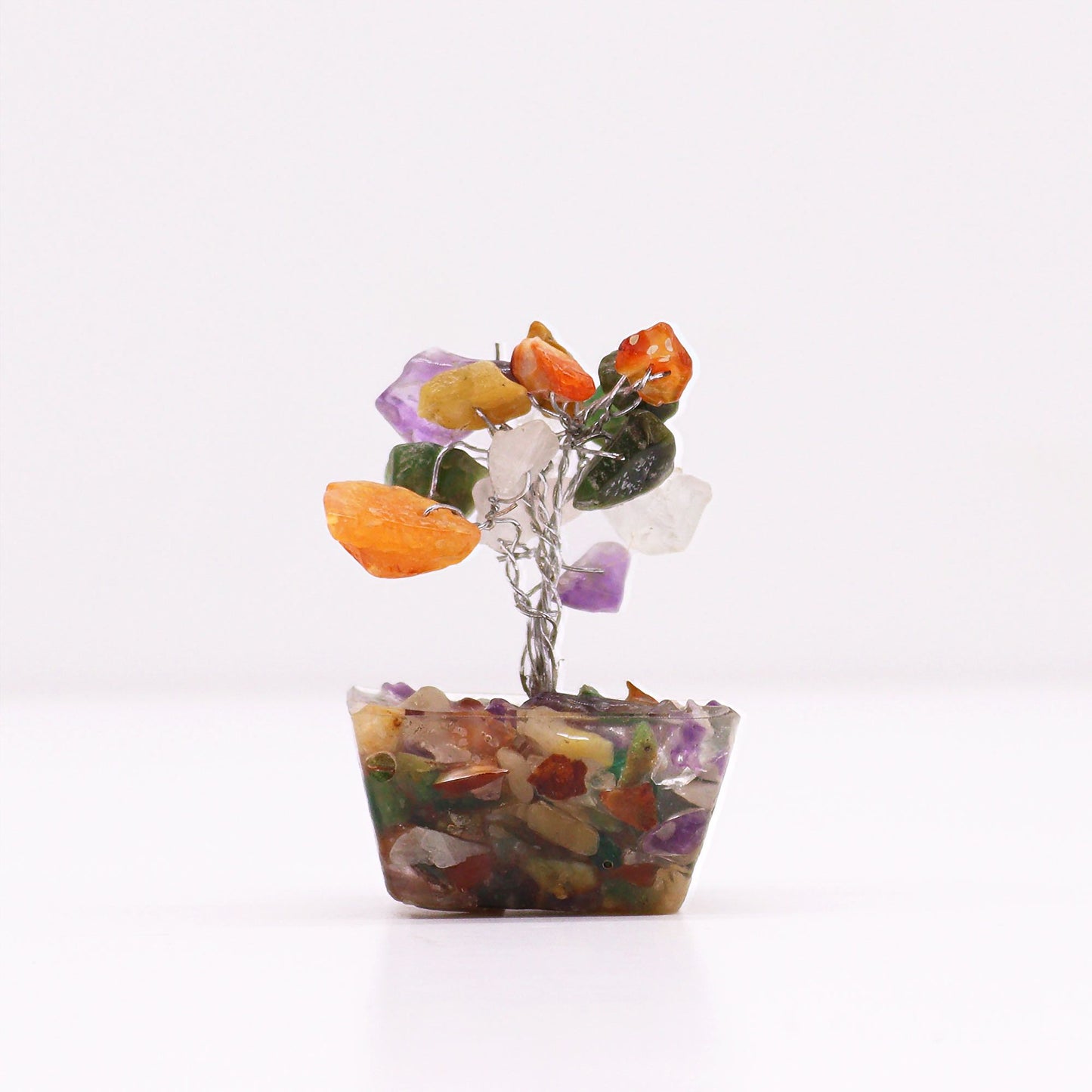 Mini árbol de piedras mixtas