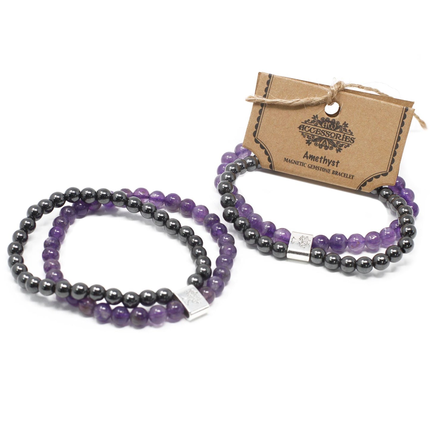 Pulsera Magnética de Piedras Naturales – Amatista