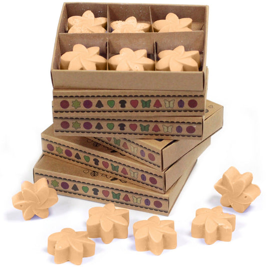 Caja de 6 ceras de soja aromáticas Jazmín – Aroma floral intenso