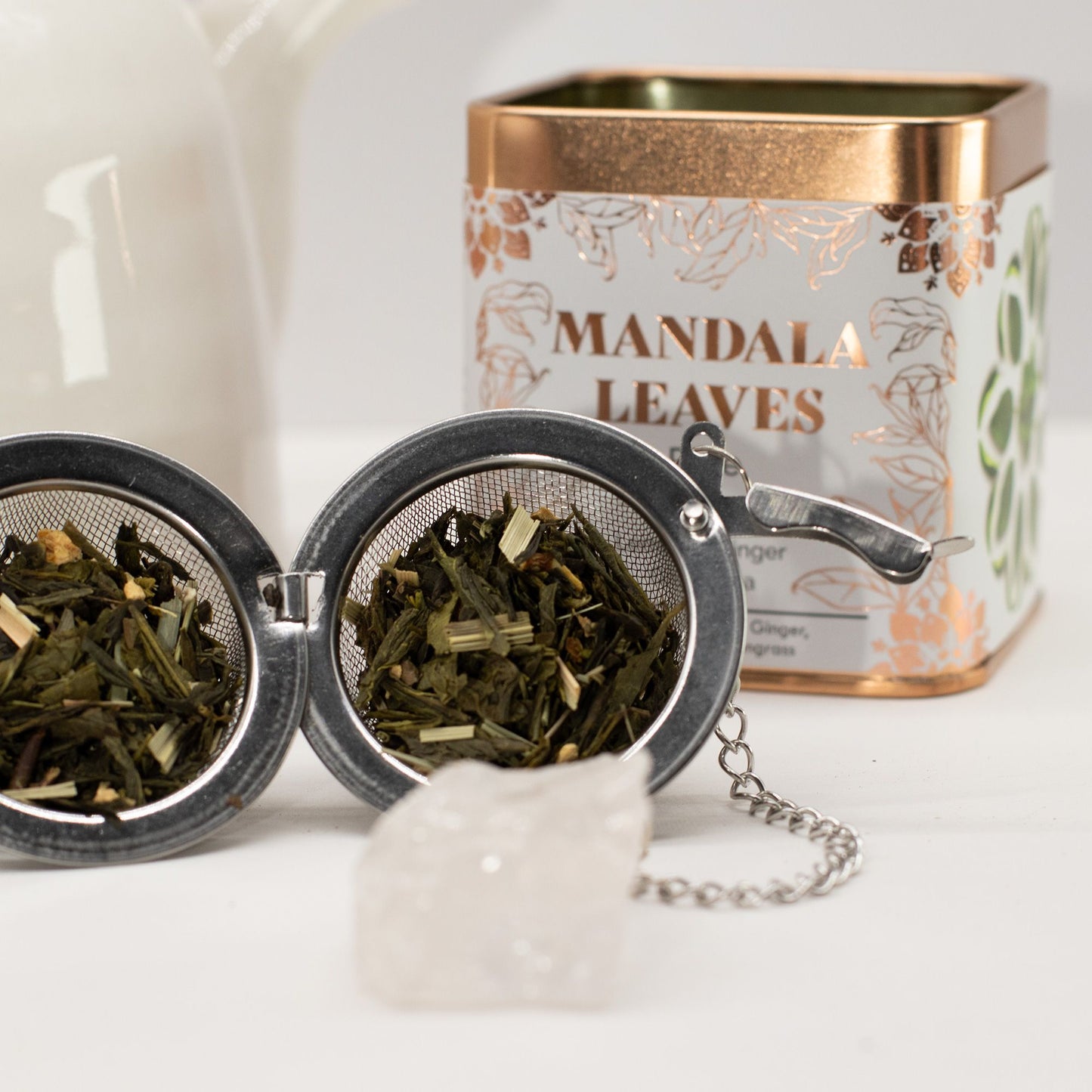 Té verde orgánico con limón y jengibre – mezcla refrescante y especiada – 50 g