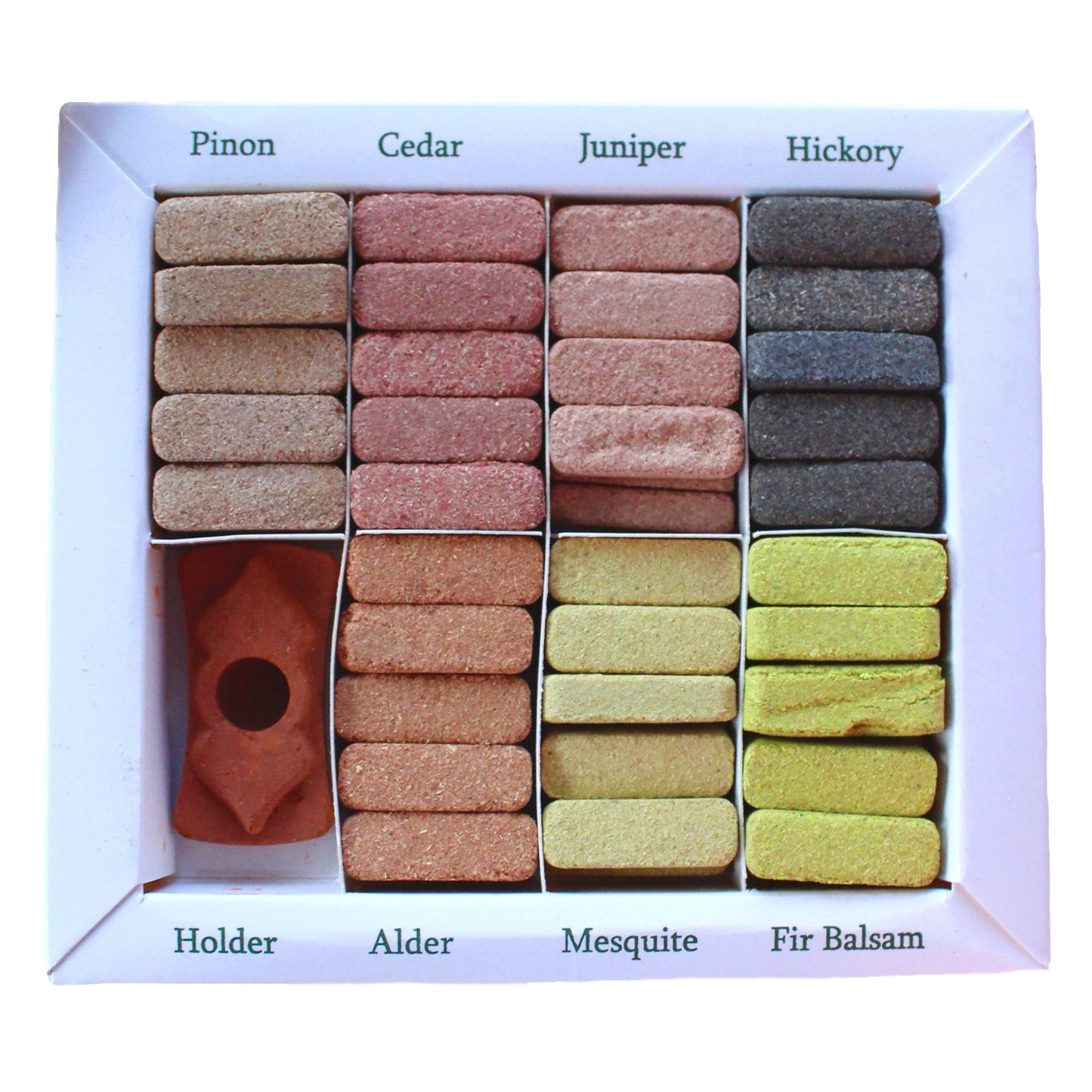 Set de Exhibición de Inciensos Naturales del Himalaya con Quemador – 7 Aromas Botánicos